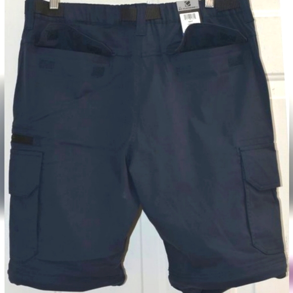 NWT, Men's Convertible‎ Pants, navy blue by BC clothing Large 34"-36" Waist - Picture 8 of 10